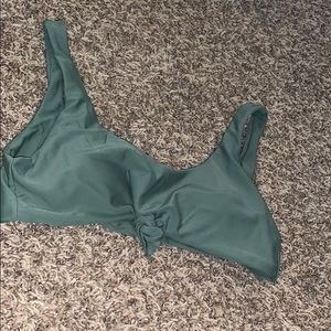 green swimsuit top